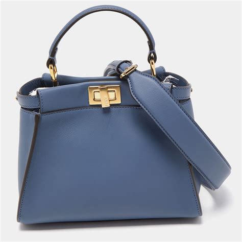 fendi powder blue bag|fendi navy blue bag.